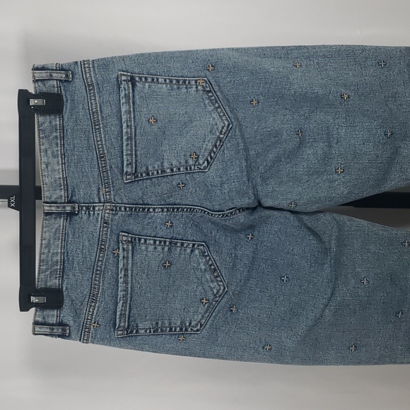 APNY Cross Embroidered‎ Girlfriend Jeans SZ 6 - NWT - Picture 8 of 12